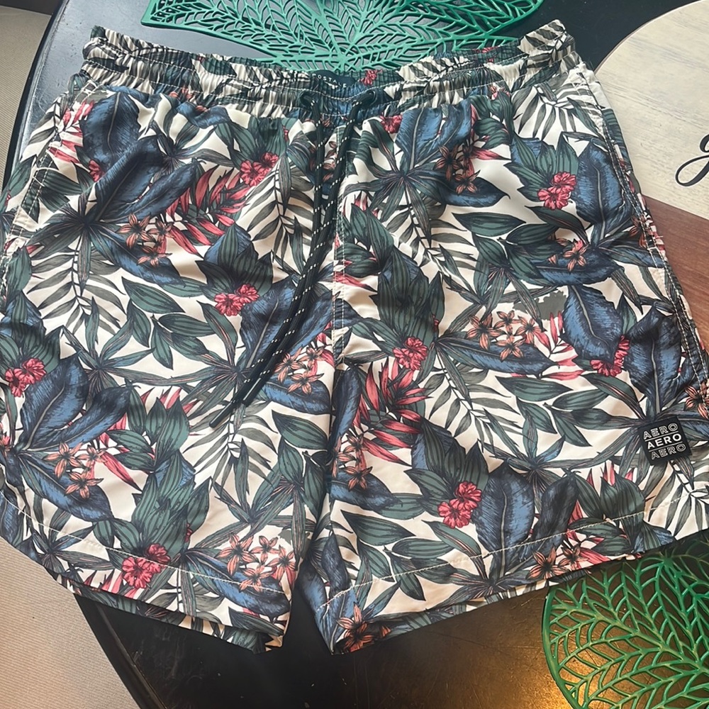 Swim trunks size small with rash guard